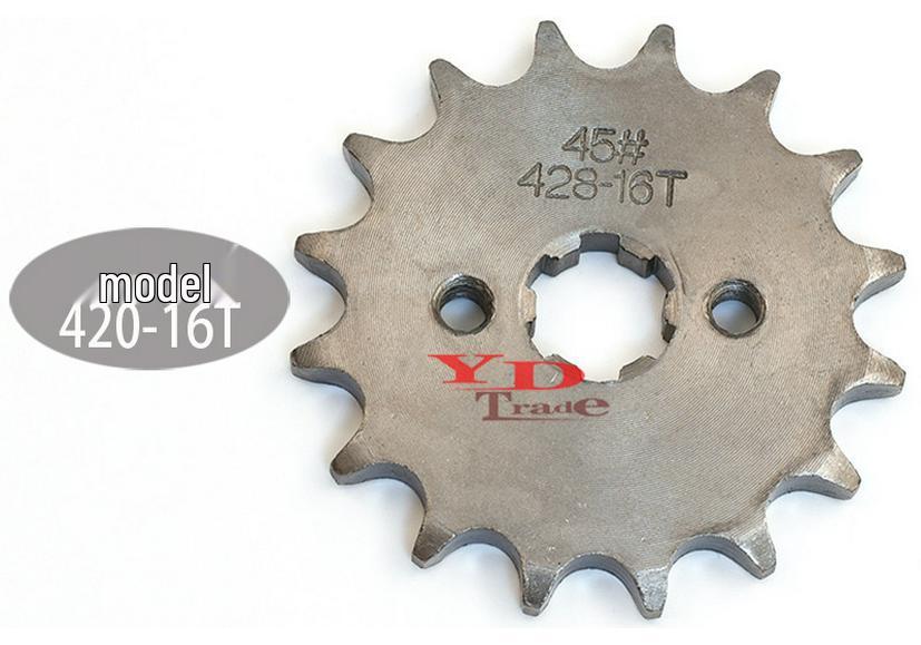 Off-Road Motorcycle ATV Beach Buggy Kart 420 Flywheel with 10-19T Small Sprocket Chain Gear