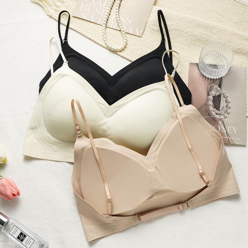 Seamless Liquid Foundation Halter Backless Top 3 Convertible Ways High Stretch Daily Bralette