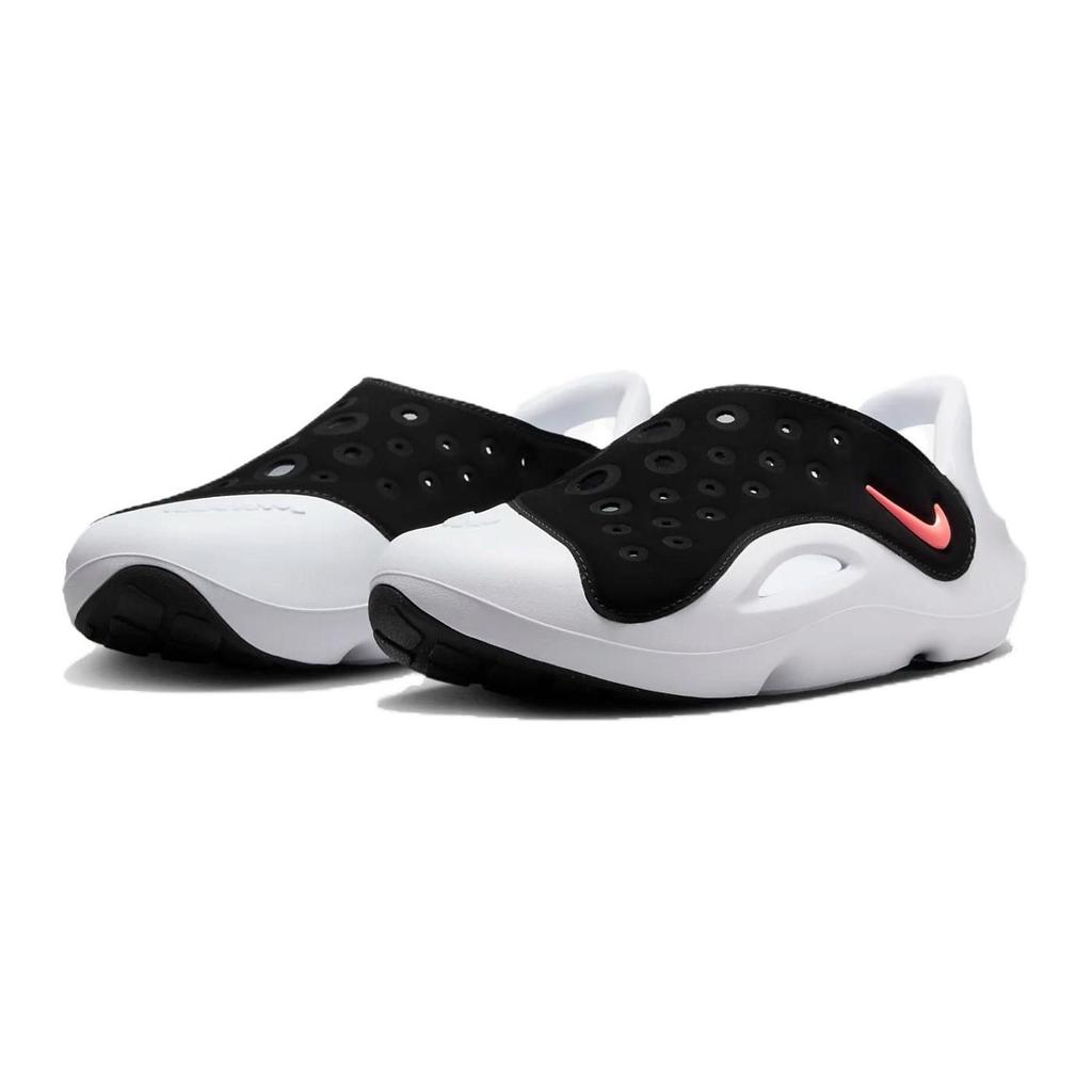 Nike Aqua Swoosh Sandal GS Svart Hyper Oransje Barnesneakers Green-Strike Hvit FV6363-001