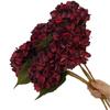 Hydrangea Artificial Single Flower Stem Branch Silk Oil Paiting Hydrangea Plant