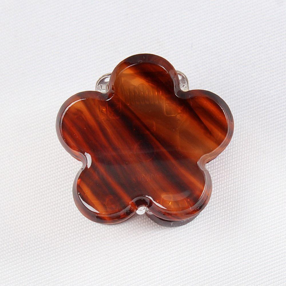 4 Pcs Mini Size Acetate Hair Clips PVC Flower Hairpin Cute Geometric Hair Claw For Girls