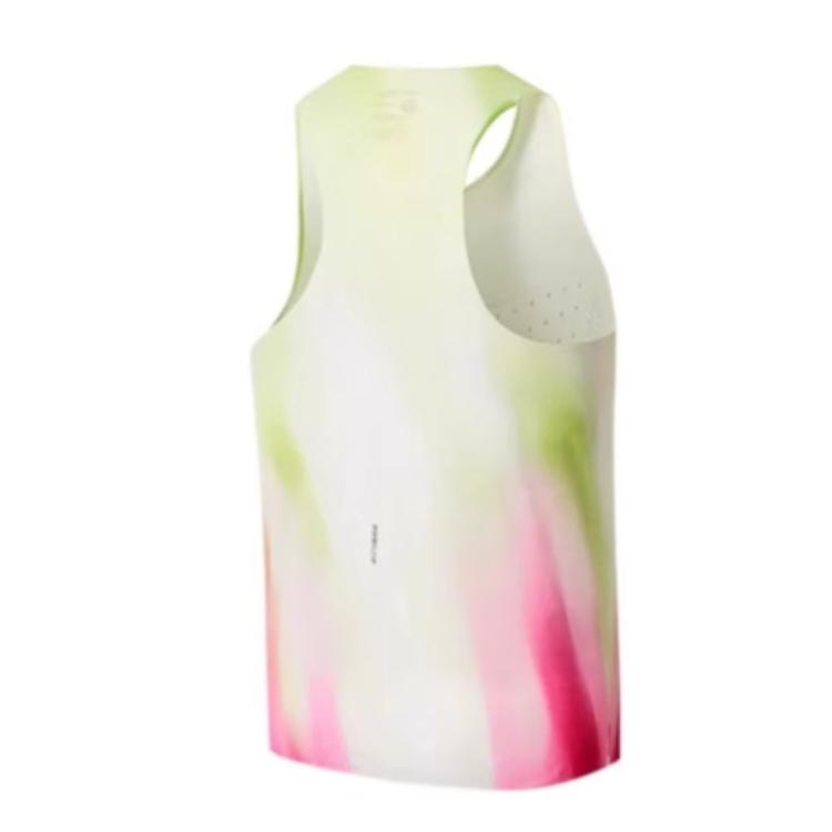 Saucony Tank Top Men's Pink Green Dazzling Color SC2239273A-PR19--