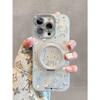 Cute Silver KT Cat 360 Rotating Bracket for iPhone16promax Apple 15 Mobile Phone Case 14 Women