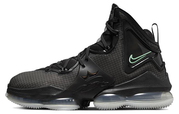 Nike LeBron 19 Black Anthracite Green Glow CZ0203-003 45