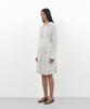 PARTIMENTO WOMEN Openwork Asymmetric Zip-Up Hoodie Knit_Ivory