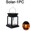 Solar Palace Lantern Outdoor Solar Lights Lawn Landscape Hanging Atmosphere Candle Lamp Floor Yard Garden Decor