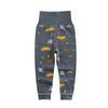 Children's Pure Cotton High-Waist Belly Protection Pants with Open Crotch for Spring and Autumn - Boys' and Girls' Sleep Base Layer Pants.