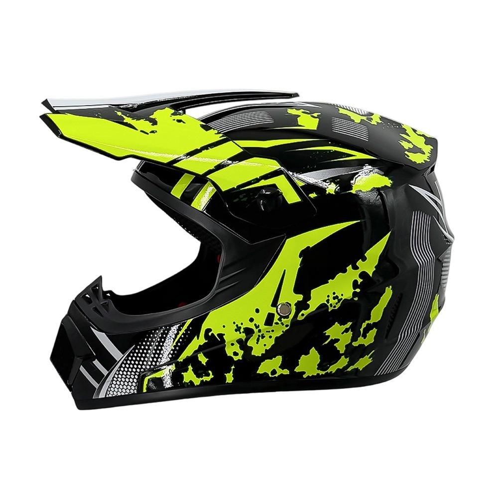 Motorcycle Helmet Off-Road Racing Riding Helmet ABS Breathable Mountain Bike Helmet Color Off-Road Helmet