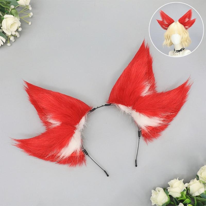 Beast Ear Headbands Halloween Maid Hairhoop Role Playing Styling Hairdband Costume Accessories Cosplay Headpiece