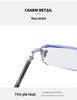 Men's Fashion Frameless Diamond-Cut Presbyopic Glasses: HD, Anti-Fatigue, Eye Protection for Middle-Aged & Elderly Readers