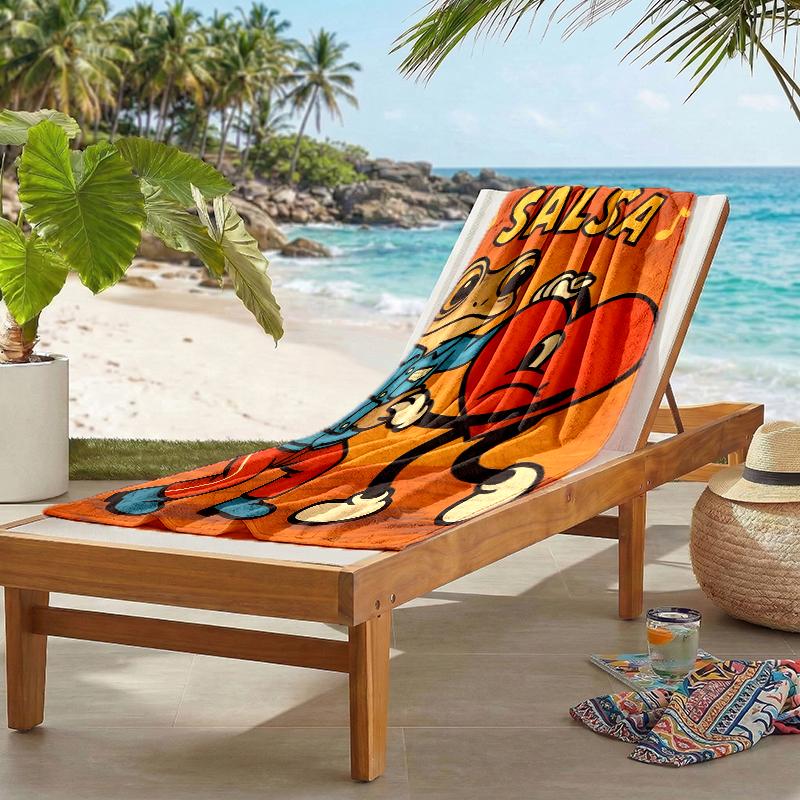 Bbunny Heart Fashion Beach Towel: Ideal for Summer Adventures Soft, absorbent and quick drying suitable for swimming and bathing