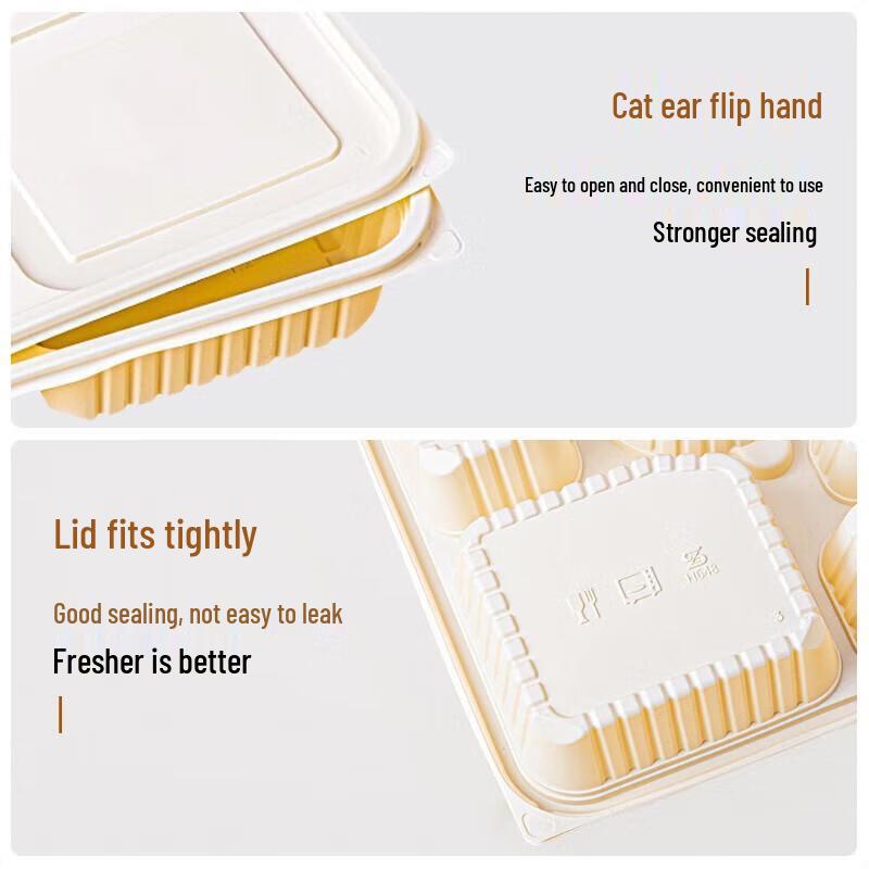JingJingRS Corn Starch 5-Compartment Meal Box