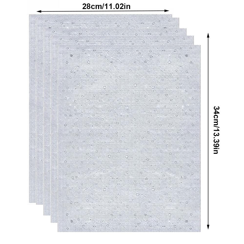 5 Sheets Gradient Polka Dot Self Adhesive Rhinestone Sticker Starry Sky Pattern Arts Crafts Iron-On Rhinestone Sheets DIY Bling