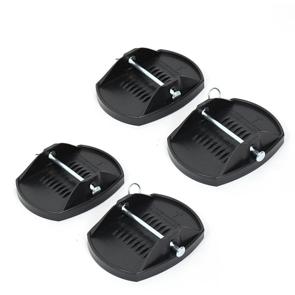 RV Trailer Jack Lift Pads Car Jack Jack Pads Black Leveller Wheel Foot Brand New High Reliability Perfect Match