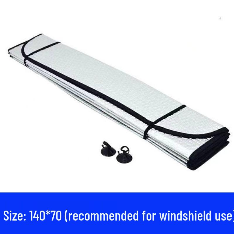 Universal Sun Visor for Car Windshields: Sun Protection & Heat Insulation, Front and Rear Coverage in One Piece