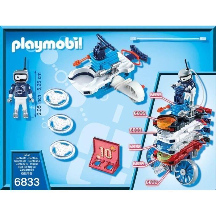 Personnages miniature - PLAYMOBIL - Playmobil Action - Robots - Androïde de Glace avec lance-disques