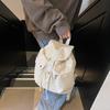 Large-capacity student party early spring new leisure niche design handbag commuting versatile canvas backpack