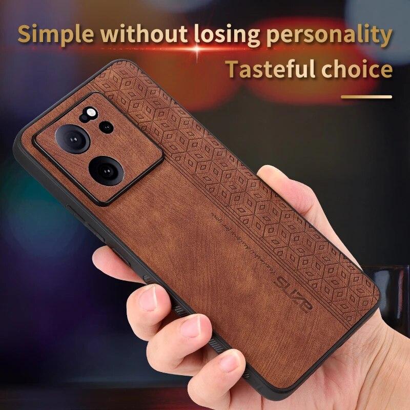 

Для Xiaomi 13T задняя крышка Skin Feel противоударный матовый кожаный чехол мягкий чехол для Xiaomi 13T