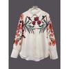 Spring Summer New Women's Loose Long Sleeve Digital Print Shirt Blouse, Casual Top for Women Crossbody Europe America