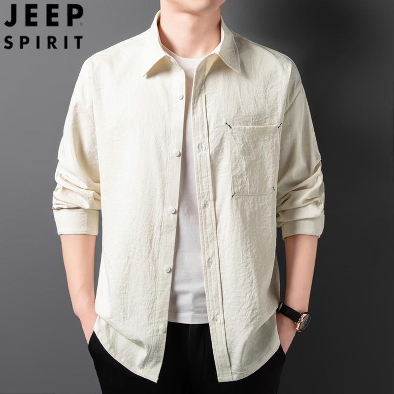 

JEEP SPIRIT Men s Long Sleeve Casual Shirt 2XL
