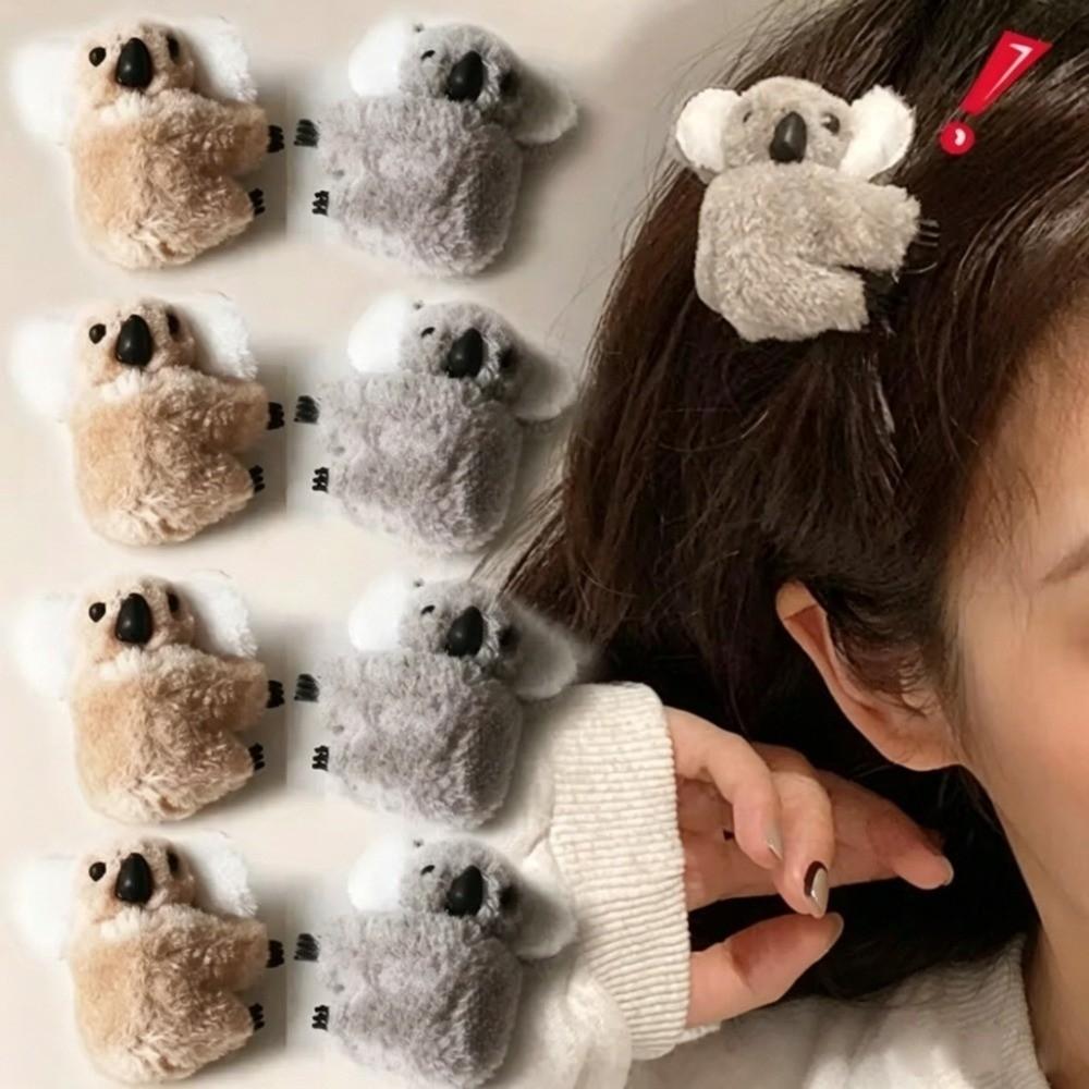 Plush Barrettes Cute Hairslide Hair Accessories Hairpin  Women