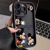 Dumb Mickey Is Suitable for Apple 16plus Mobile Phone Case 16promax Soft 13 New 12pro Cartoon X/xs