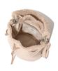 Covernat Woman Clover Heart Fluffy Bucket Bag Beige