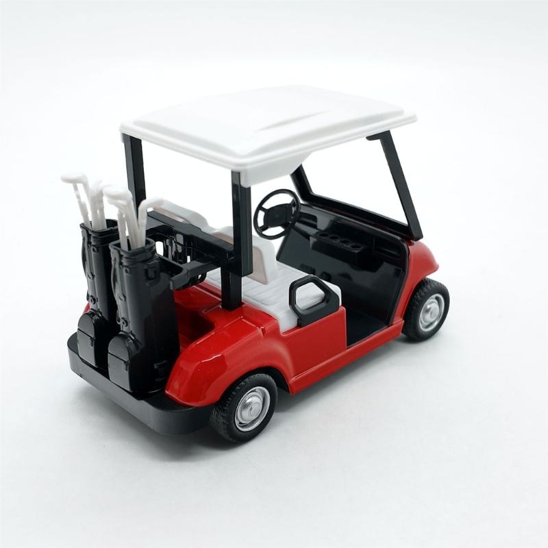 Detailed Miniature Golf Vehicle Alloy 1:20 Scale Golf Cart Pullback Toy Display Piece For Birthday Party Decoration
