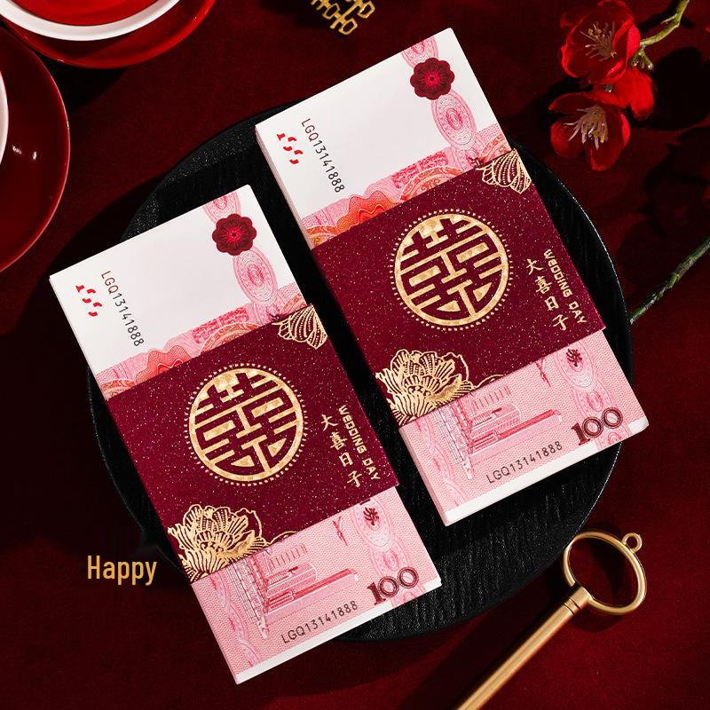 Creative Red Envelope Gift Holder for Wedding Engagement and Change of Address