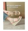 Women's Cross-Border Wedge Sandals - High Heel, Thick Platform, Casual Outdoor, Hemp Braid Fisherman Style