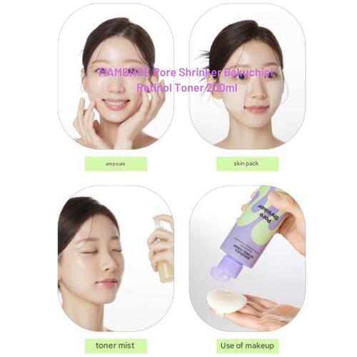 MAMONDE Toner pentru micșorarea porilor cu Bakuchiol și Retinol 200ml