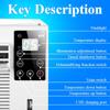 1100W Air Conditione Air Conditioner Cold/Heat 24-hour Timer W/ Remote Control  LED Control Panel Desktop for Home