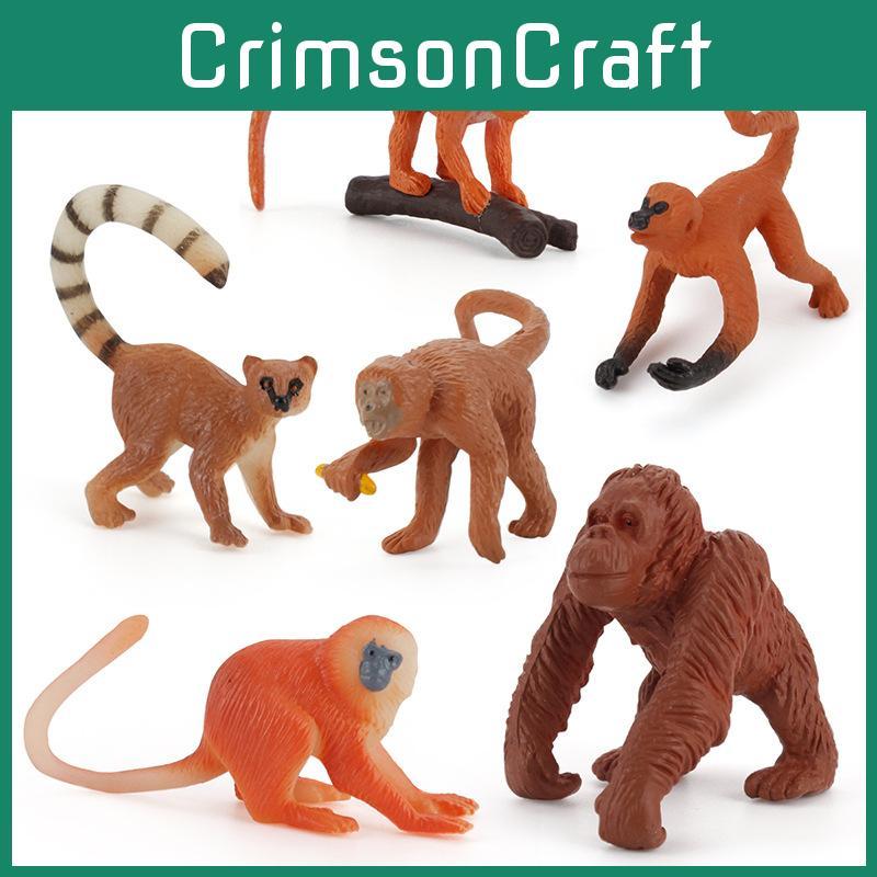 Monkey Simulated Animal Model Toy For Educational Use Collectible Figurines
