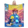 Покрывало для игры Dispatch Blanket Cover Invisigal Водяной Мальчик Шерстяное Пледовое Покрывало Декор для Путешествий на Самолете Ультрамягкое Теплое Покрывало на Кровать