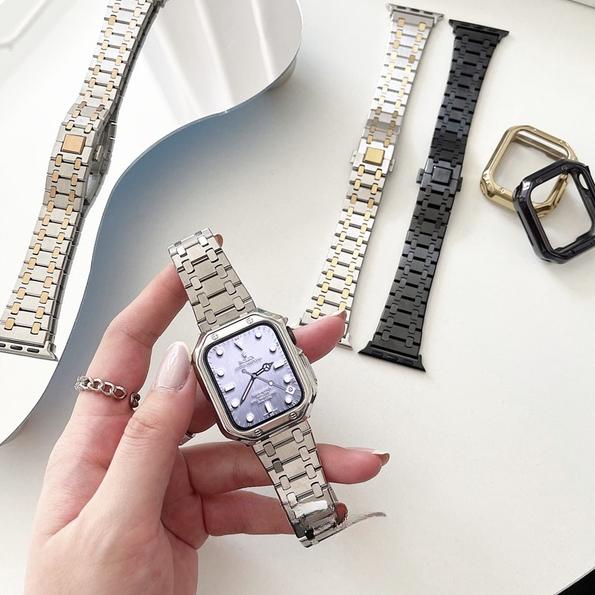 

Ремешок из нержавеющей стали для iWatch8756SE, золото, 49/38 мм, металлическая цепочка из нержавеющей стали, аксессуары
