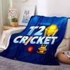 1pc Blanket - T20 Cricket  Print Design,Lightweight Blanket for Sofa,Bed- Soft &Warm,Gift for All Seasons