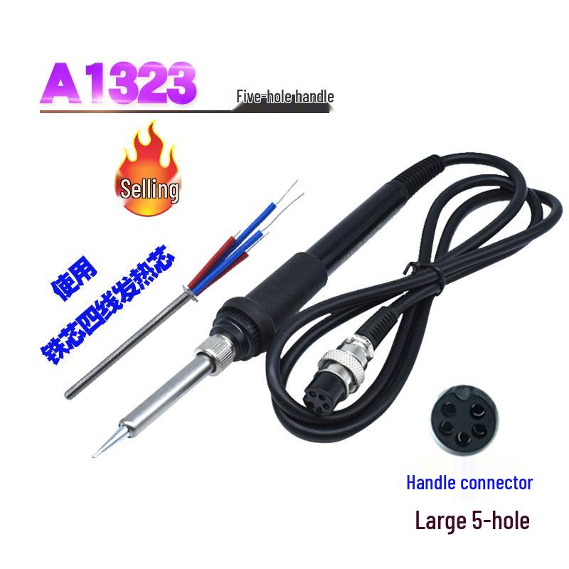 936/969 Electric Soldering Iron Handle with 5-Pin/7-Hole Accessories for Repair and Welding