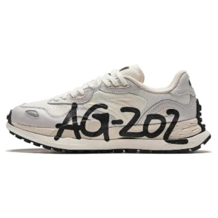 

New Anta Wear-resistant And Waterproof Low-Top Running Shoes Men s White Gray Black 112415580A-1 40.5