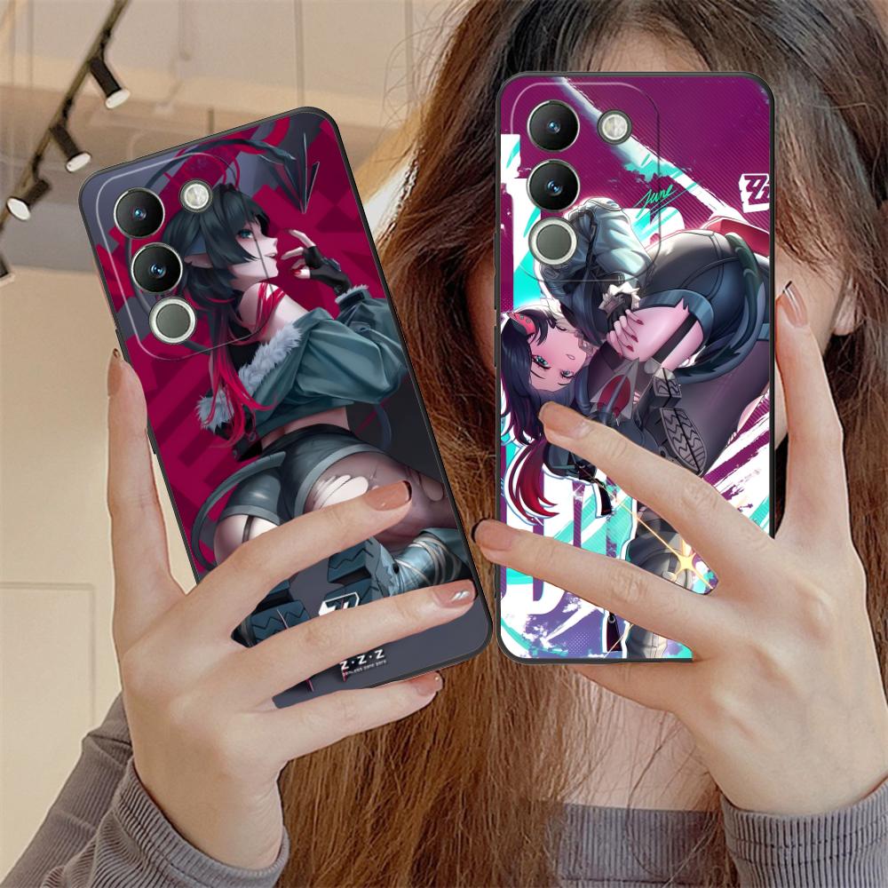 Zenless Zone Zero Jane Doe Phone Case for VIVO V60 V50 V40 V30 V29 V27 V25 V23 Pro Lite 5G Colorful Printing Cover Pretty Luxury