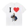 Funny I Heart Capybara T Shirt Kawaii Graphic T-shirts Unisex Women Cotton Casual Short Sleeves Oversized Harajuku Streetwear Tees
