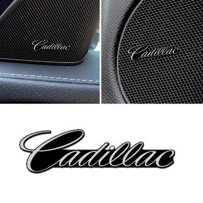 4pcs Car Audio Sticker for BLS CT4 CT5 EXT SLR SLS SRX STS XT4 XT5 Escalade Auto Interior Speakers Emblem Decoration