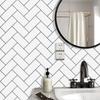 10 Sheets Peel And Stick Backsplash Tiles Herringbone Decorative Wall Sticker Self Adhesive Wallpaper For Kitchen Bathroom