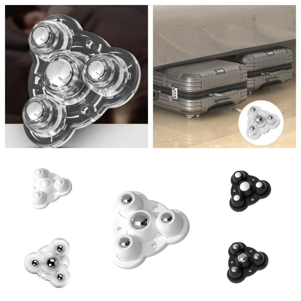 4pcs Self-Adhesive Universal Pulley Heavy Duty Swivel Casters Mute Universal Wheel  Cabinet