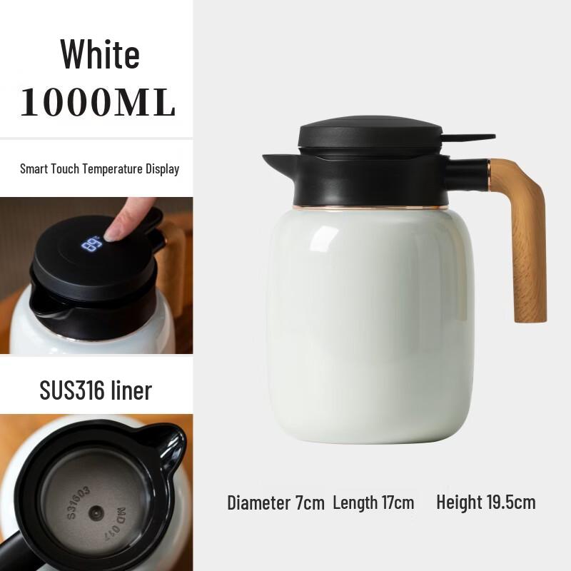 Wuchaju Smart Temperature Vacuum Insulated Stewing Pot 1000ml
