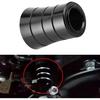 Heel Shifter Eliminator Aluminum Heel Shift Level Eliminator Cover Motorcycle Foot Control Motorcycle Accessory Fit for CVO (Black)