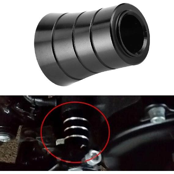 Heel Shifter Eliminator Aluminum Heel Shift Level Eliminator Cover Motorcycle Foot Control Motorcycle Accessory Fit for CVO (Black)