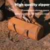 Camping Gear Storage Pouch Outdoor Tools Bag with Handle, Tent Stake Peg Rope Durable Pouch, Waterproof Canvas Hiking Organizer Tote Zipper