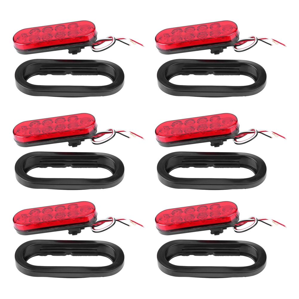 

6 шт. 12 В 10 светодиодов Фонари для прицепа Лампы Стоп Поворот Заднее освещение для прицепа Грузовика и Фургонов