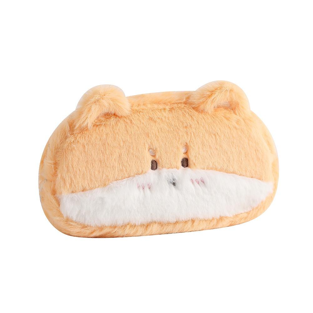 Rabbit Cartoon Dog Pencil Case Dog Stationery Storage Bag Plush Pen Bag  Cosmetic Bag