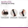 Flamingo Brown Arm Pouch Breathable Sling Strap with Shoulder Cushion SUPPORT